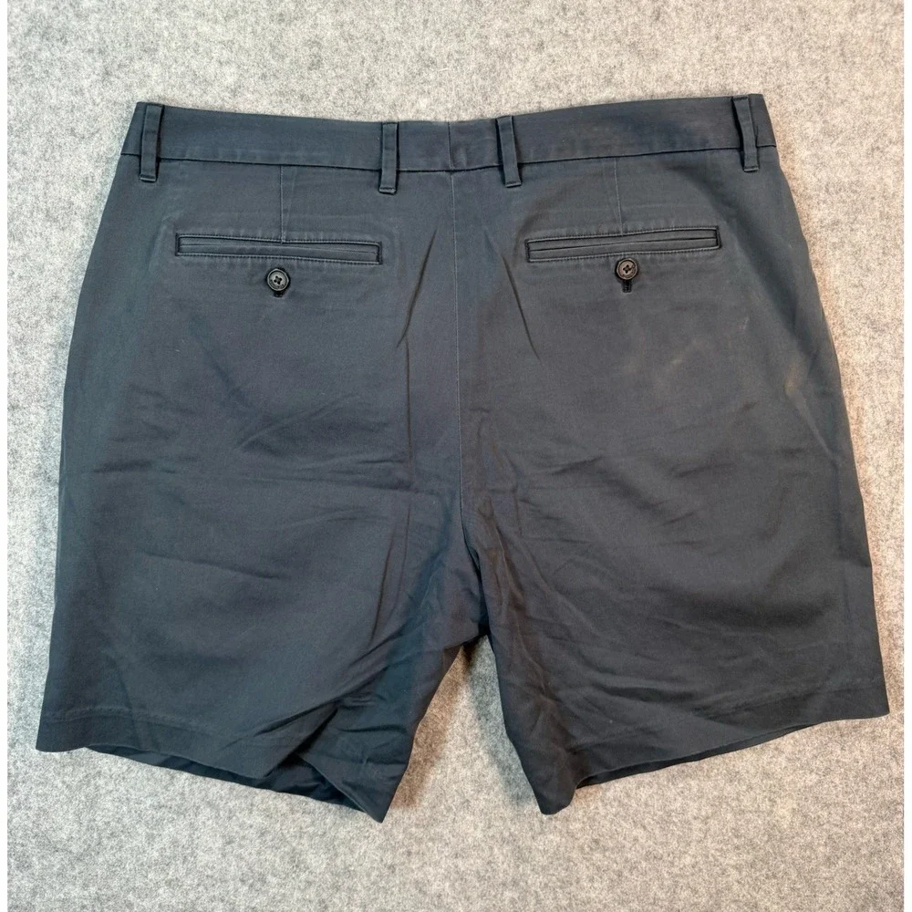 Bonobos Mens Chino Shorts Navy Blue 7 Inch Inseam Size 35 Cotton Twill